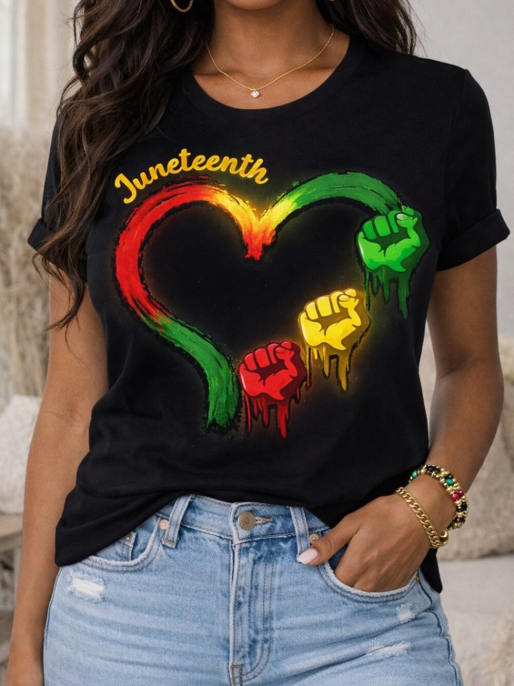 Juneteenth Heart of Freedom Tee